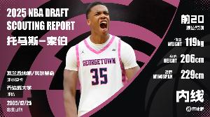 ⚡️NBA选秀大会：雷霆用15号签选索伯！臂展2米29的中锋！