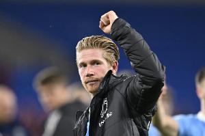 单核大腿！34岁德布劳内6轮6球，